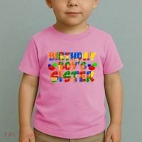 Birthday Boy's Sister Toddler T-Shirt thumb 2