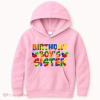 Birthday Boy's Sister Kids Hoodie thumb 0