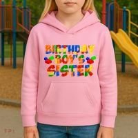Birthday Boy's Sister Kids Hoodie thumb 3