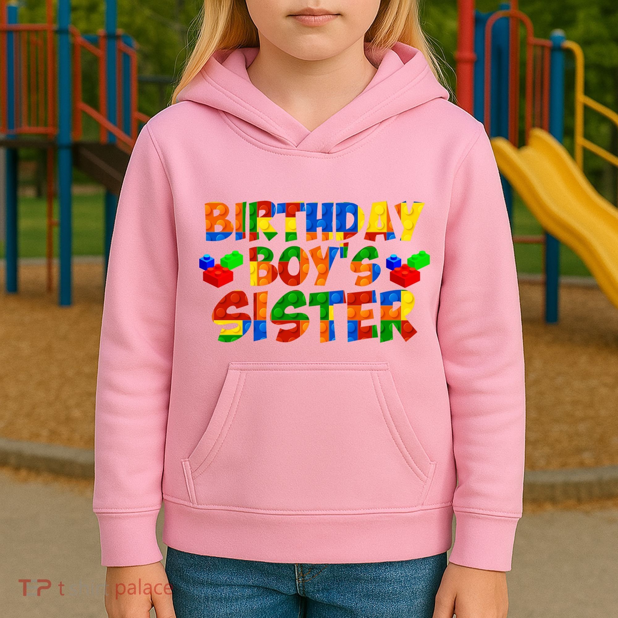 Birthday Boy's Sister Kids Hoodie