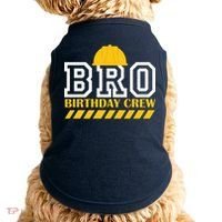 Birthday Bro Construction Crew Brother Doggie Tank thumb 0