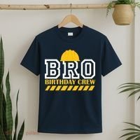 Birthday Bro Construction Crew Brother T-Shirt thumb 2