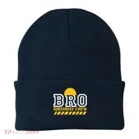 Birthday Bro Construction Crew Brother Beanie thumb 0
