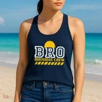 Birthday Bro Construction Crew Brother Women's Tank Top thumb 2