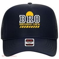 Birthday Bro Construction Crew Brother Hat thumb 0