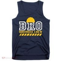 Birthday Bro Construction Crew Brother Tank Top thumb 0