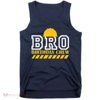 Birthday Bro Construction Crew Brother Tank Top thumb 0