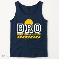 Birthday Bro Construction Crew Brother Tank Top thumb 2