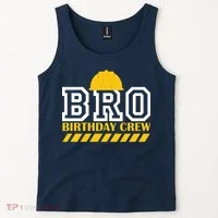 Birthday Bro Construction Crew Brother Tank Top thumb 2