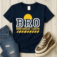 Birthday Bro Construction Crew Brother Women's T-Shirt thumb 3