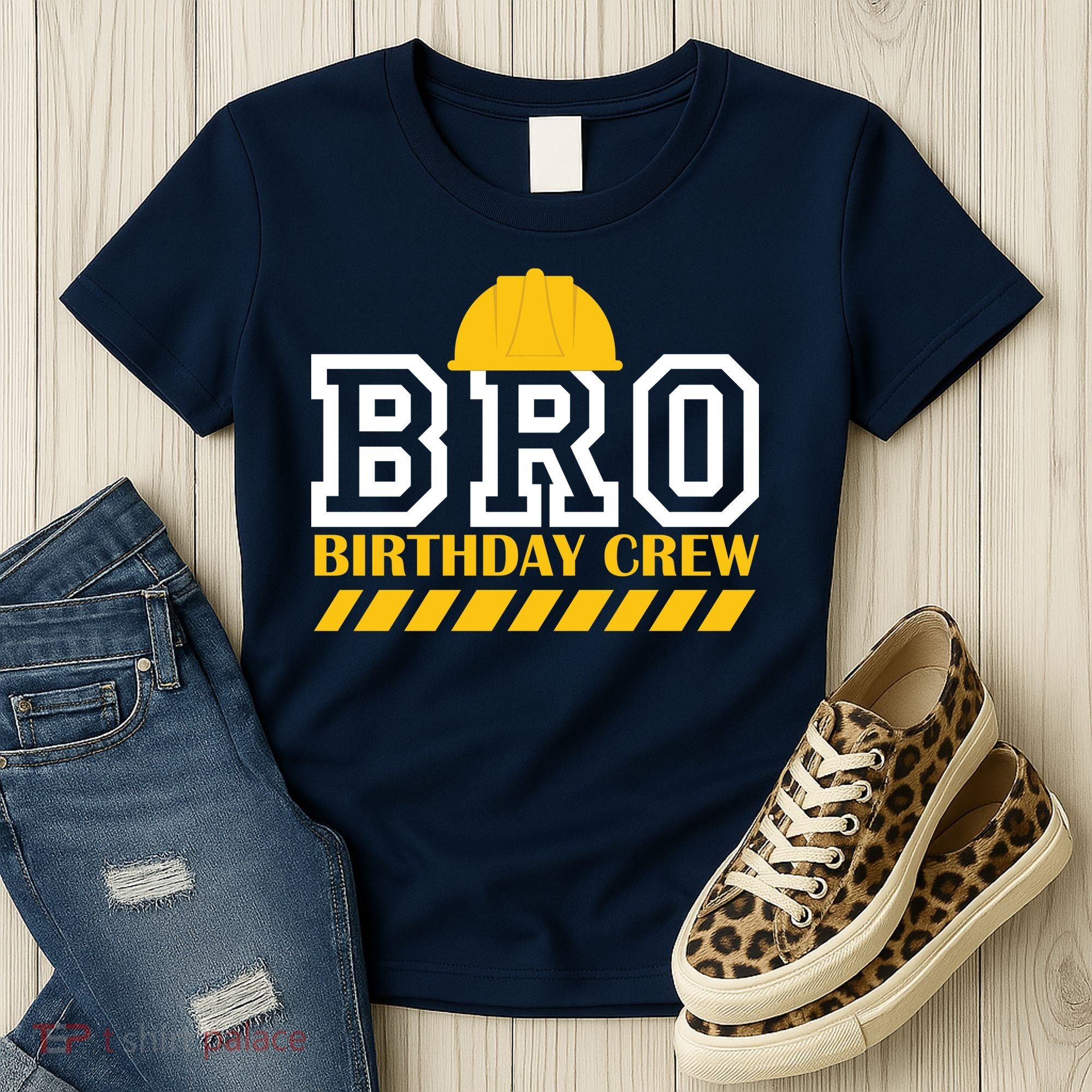 Birthday Bro Construction Crew Brother Women's T-Shirt