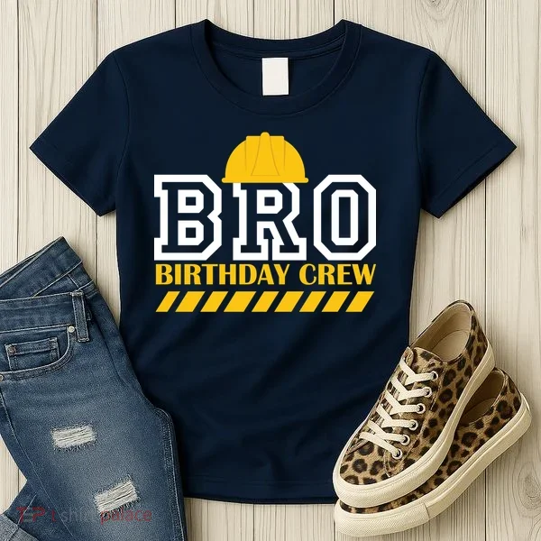 Birthday Bro Construction Crew Brother Women's T-Shirt