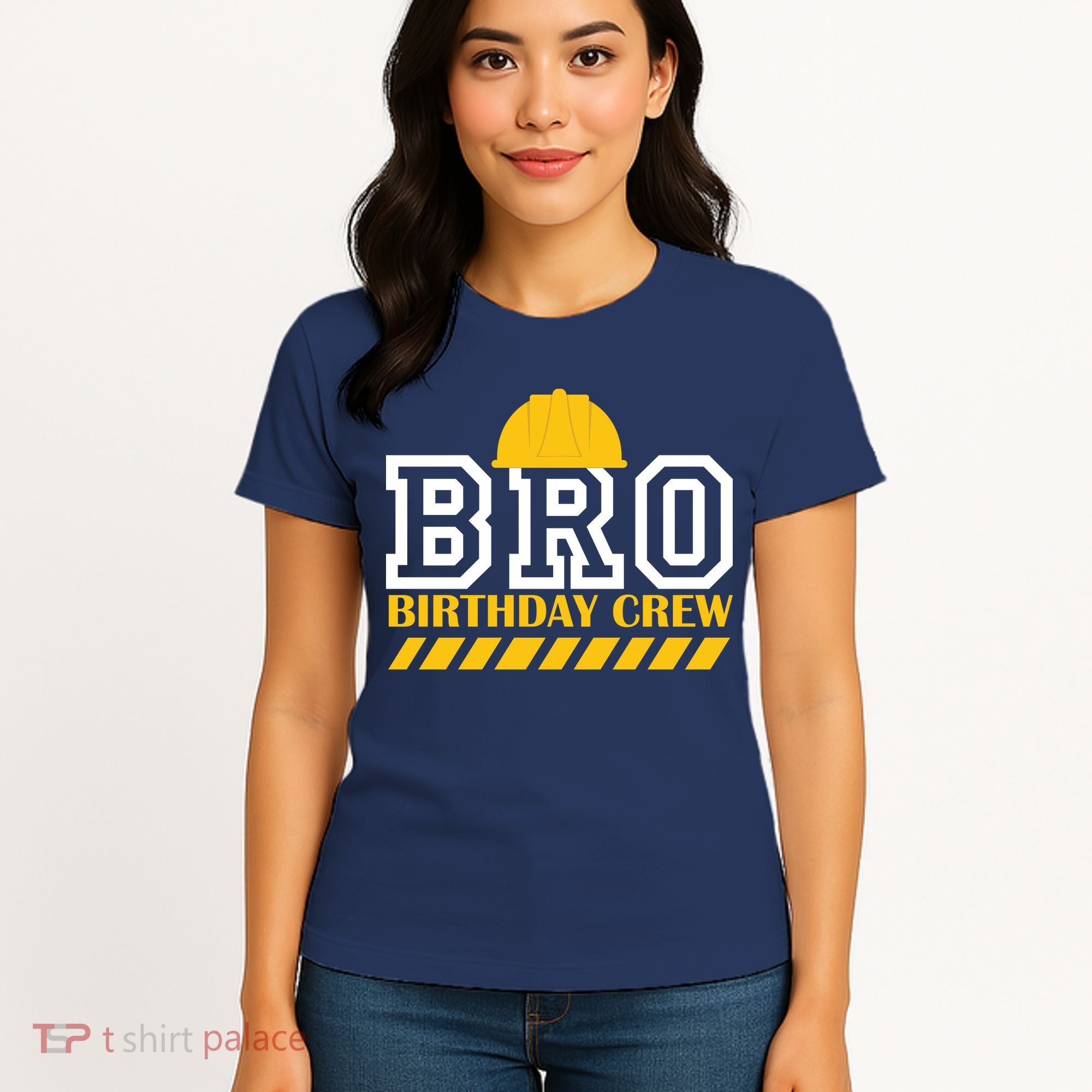 Birthday Bro Construction Crew Brother Women's T-Shirt