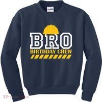 Birthday Bro Construction Crew Brother Kids Sweatshirt thumb 0