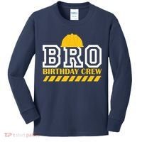 Birthday Bro Construction Crew Brother Kids Long Sleeve Shirt thumb 0