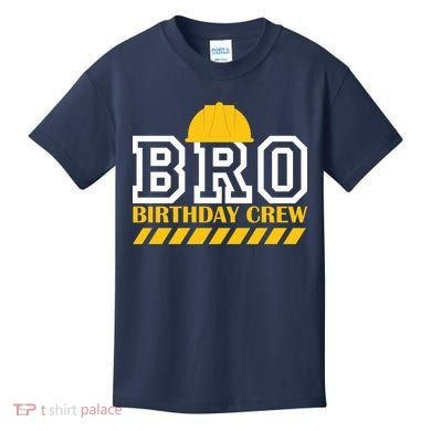 Birthday Bro Construction Crew Brother Kids T-Shirt