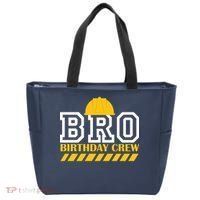 Birthday Bro Construction Crew Brother Tote Bag thumb 0