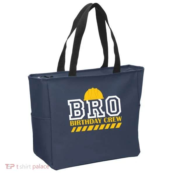 Birthday Bro Construction Crew Brother Tote Bag