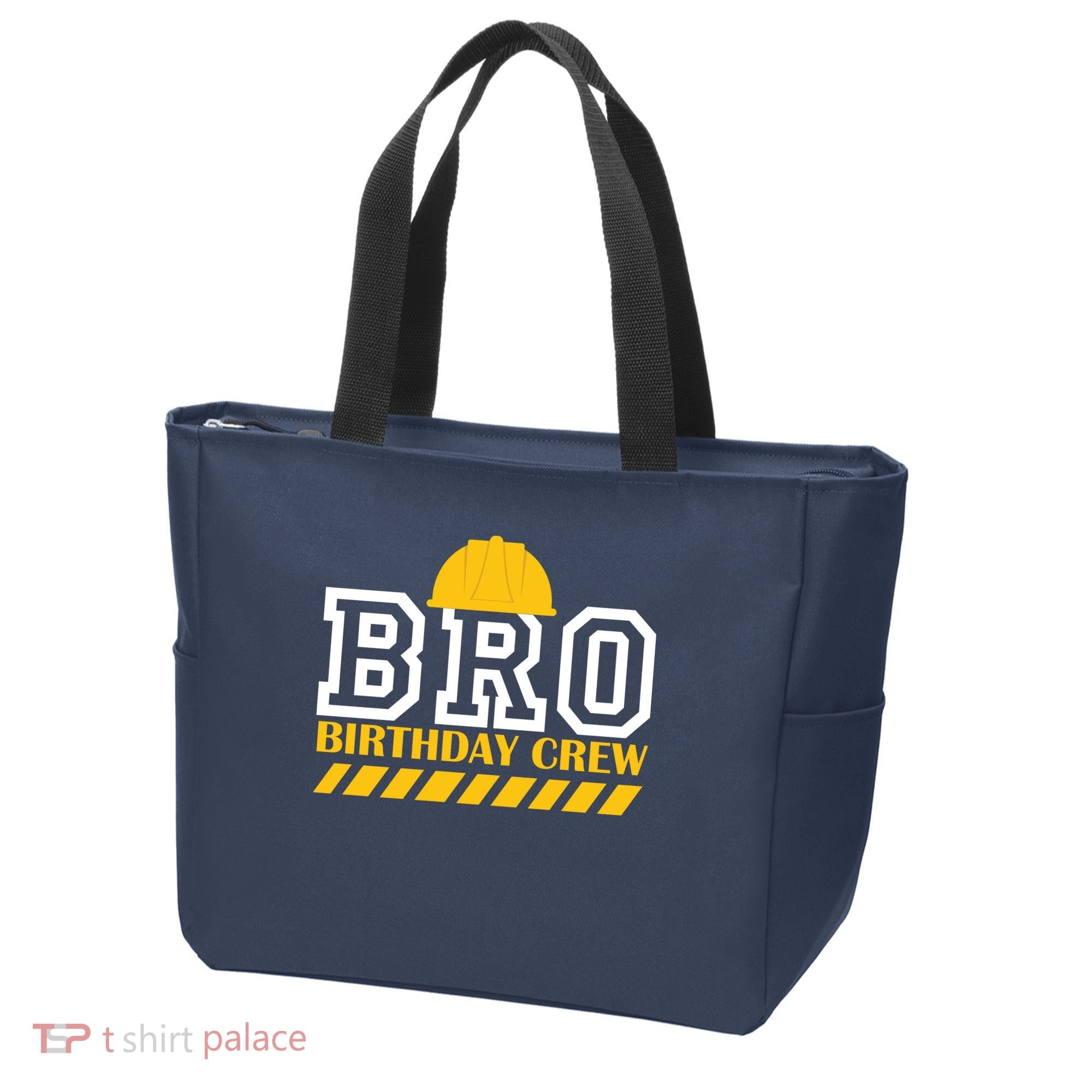 Birthday Bro Construction Crew Brother Tote Bag
