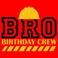 Birthday Bro Construction Crew Brother Santa Hat thumb 1