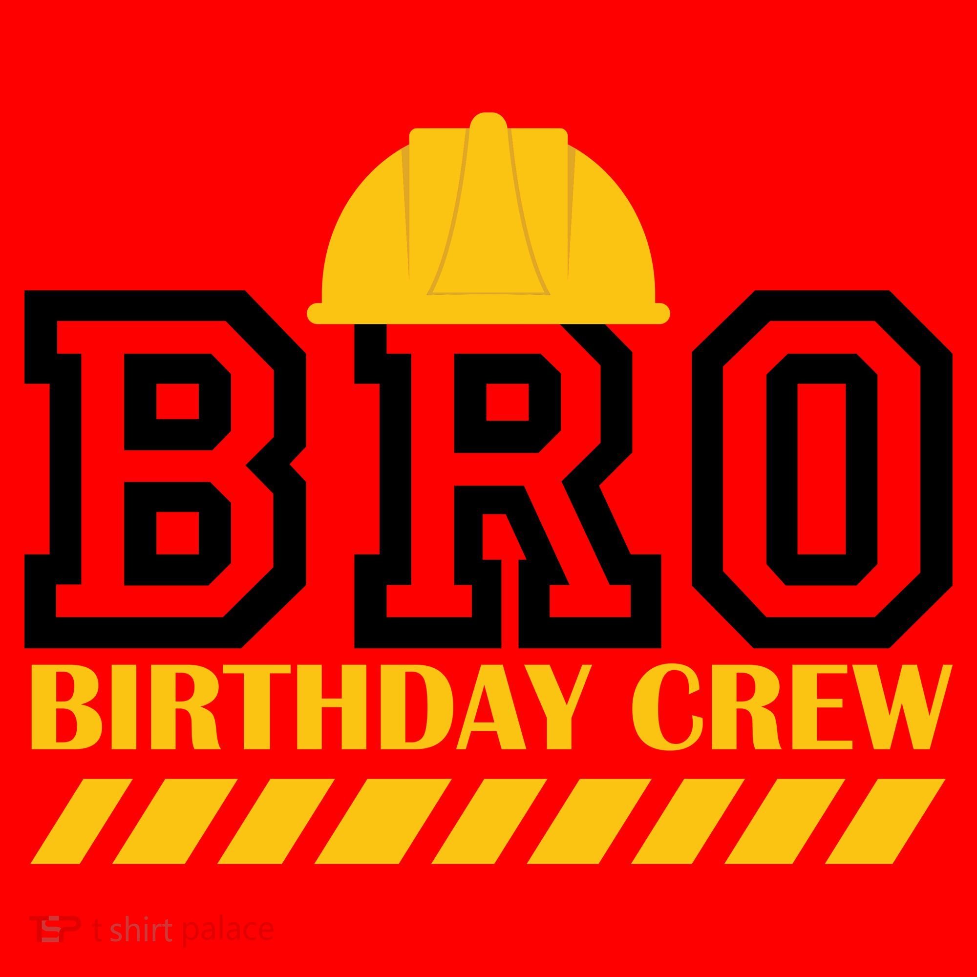 Birthday Bro Construction Crew Brother Santa Hat