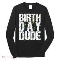 Birthday Dude With Confetti Long Sleeve Shirt thumb 0