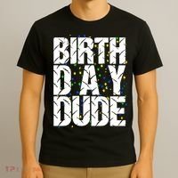 Birthday Dude With Confetti T-Shirt thumb 3