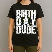 Birthday Dude With Confetti T-Shirt thumb 4