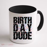 Birthday Dude With Confetti Coffee Mug thumb 1