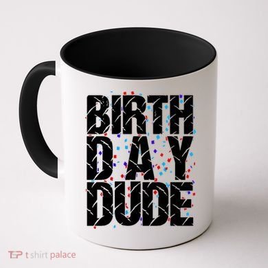 Birthday Dude With Confetti Coffee Mug