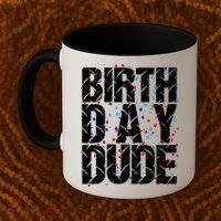 Birthday Dude With Confetti Coffee Mug thumb 2