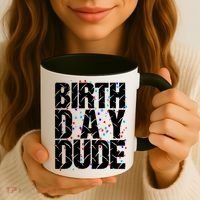 Birthday Dude With Confetti Coffee Mug thumb 3
