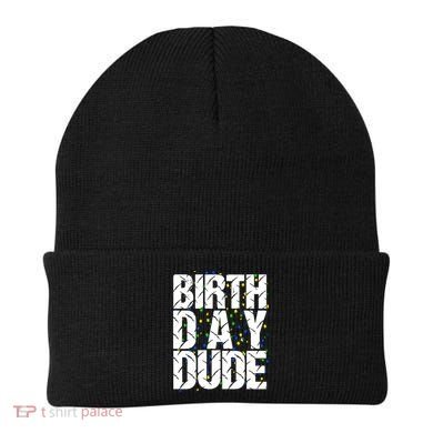 Birthday Dude With Confetti Beanie