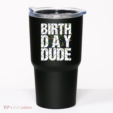 Birthday Dude With Confetti Tumbler