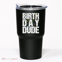 Birthday Dude With Confetti Tumbler thumb 0