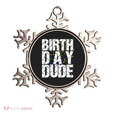 Birthday Dude With Confetti Ornament
