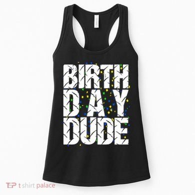 Birthday Dude With Confetti Women's Tank Top