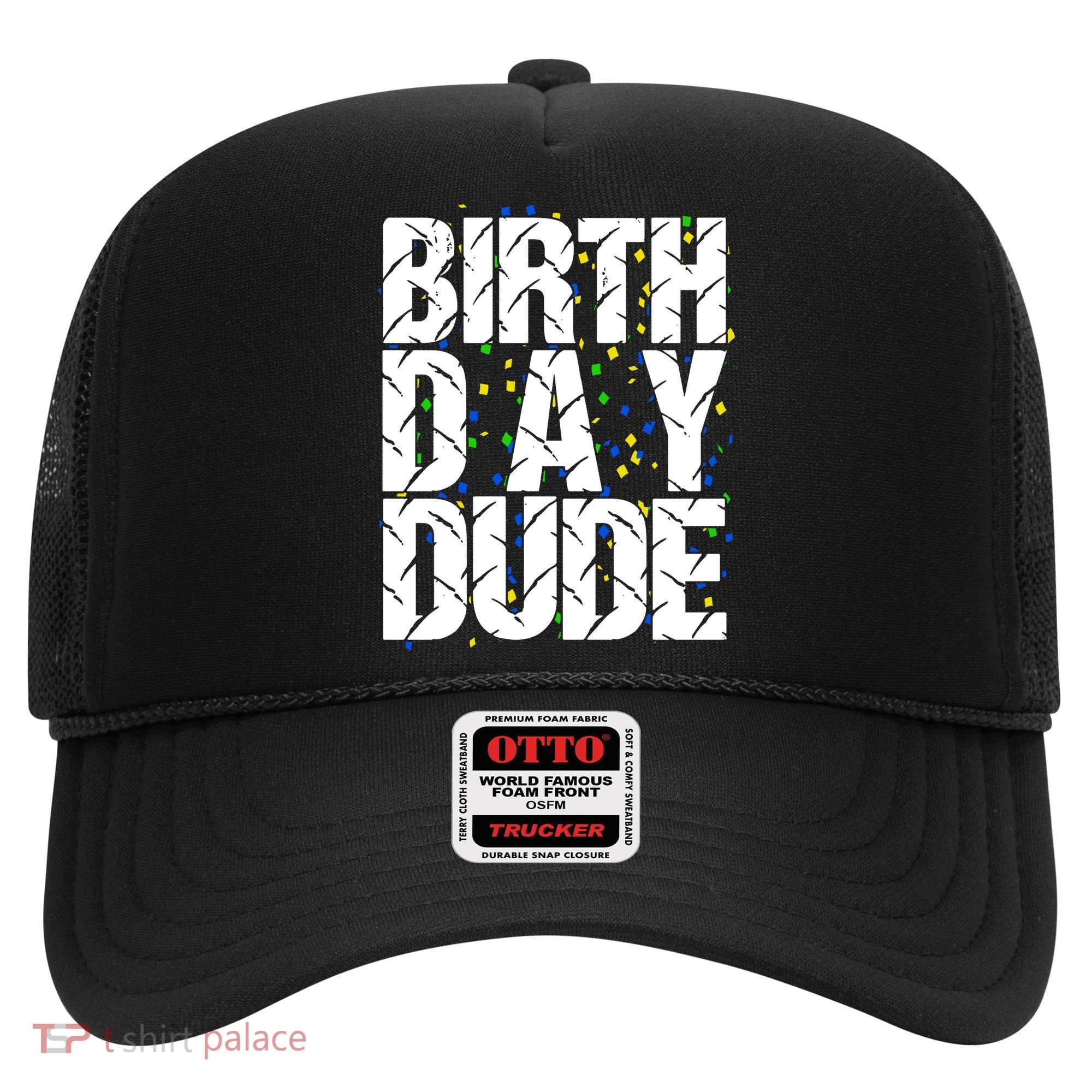 Birthday Dude With Confetti Hat