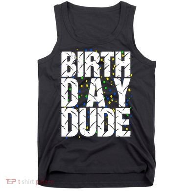 Birthday Dude With Confetti Tank Top