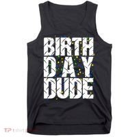 Birthday Dude With Confetti Tank Top thumb 0