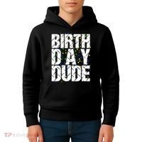 Birthday Dude With Confetti Kids Hoodie thumb 4