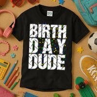 Birthday Dude With Confetti Kids T-Shirt thumb 3