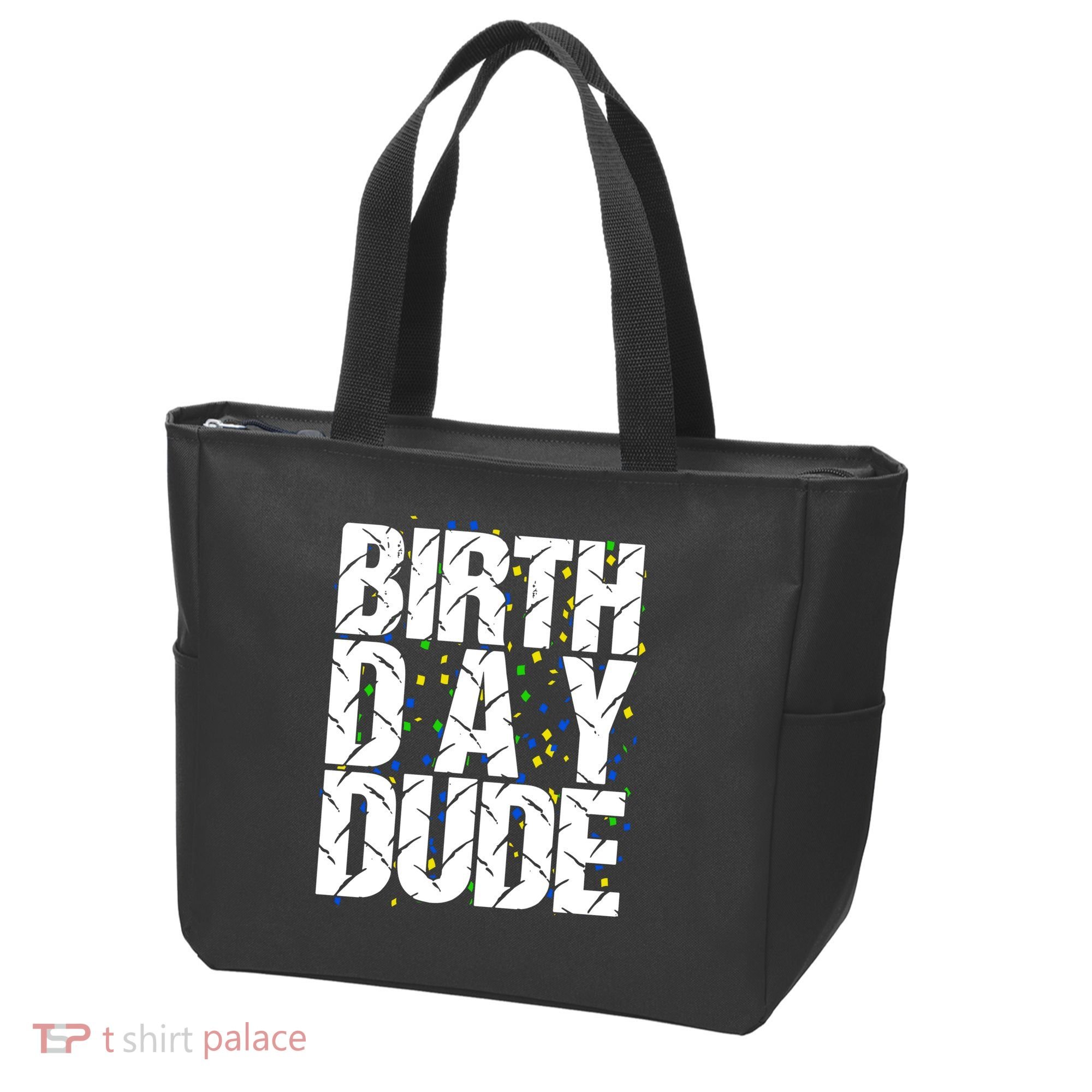Birthday Dude With Confetti Tote Bag