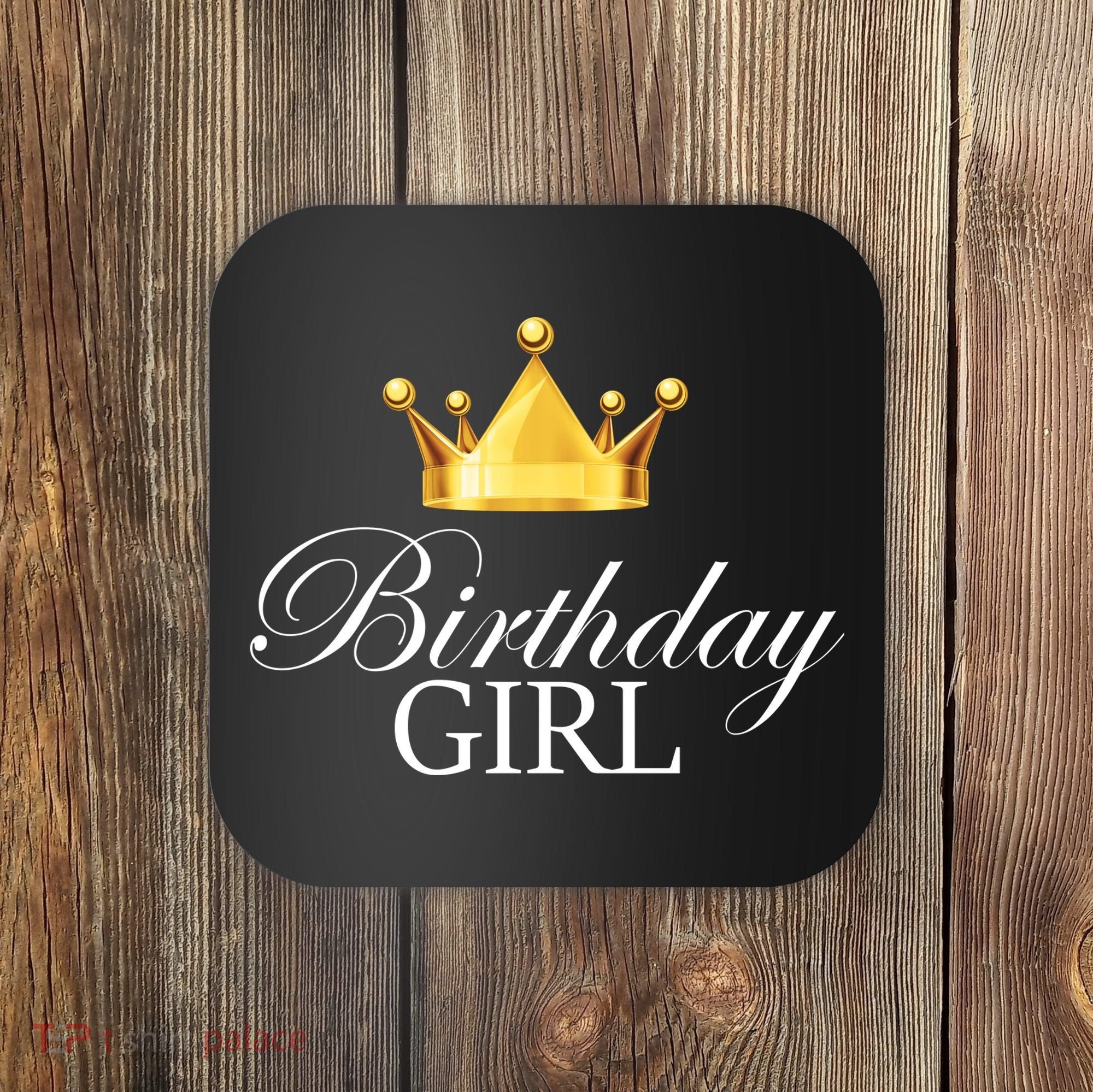 Birthday Girl Queen Crown Limited Edition Coaster