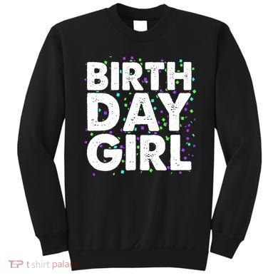 Birthday Girl With Confetti Sweatshirt