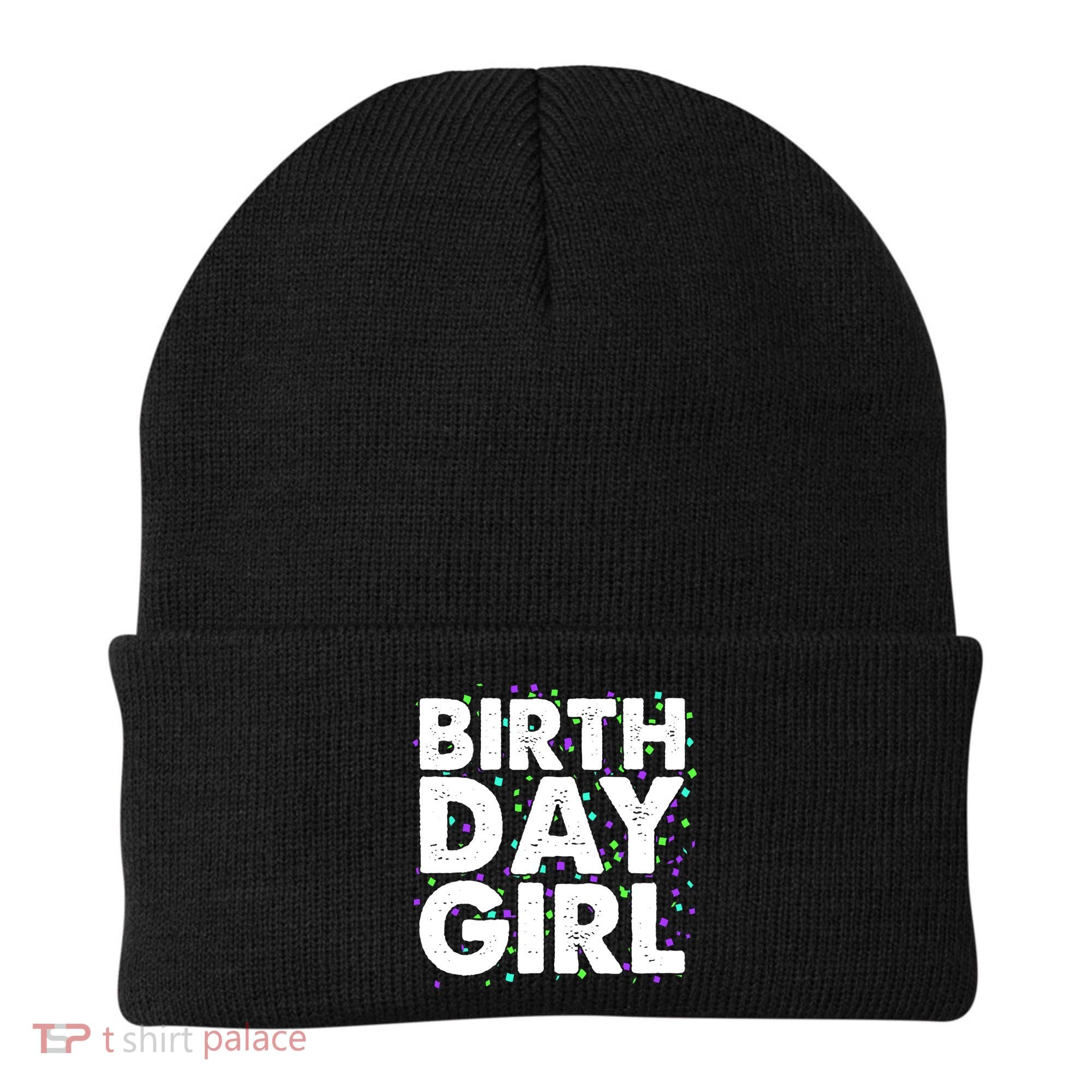 Birthday Girl With Confetti Beanie