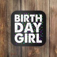 Birthday Girl With Confetti Coaster thumb 0