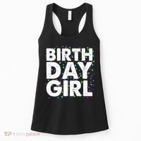 Birthday Girl With Confetti Women's Tank Top thumb 0