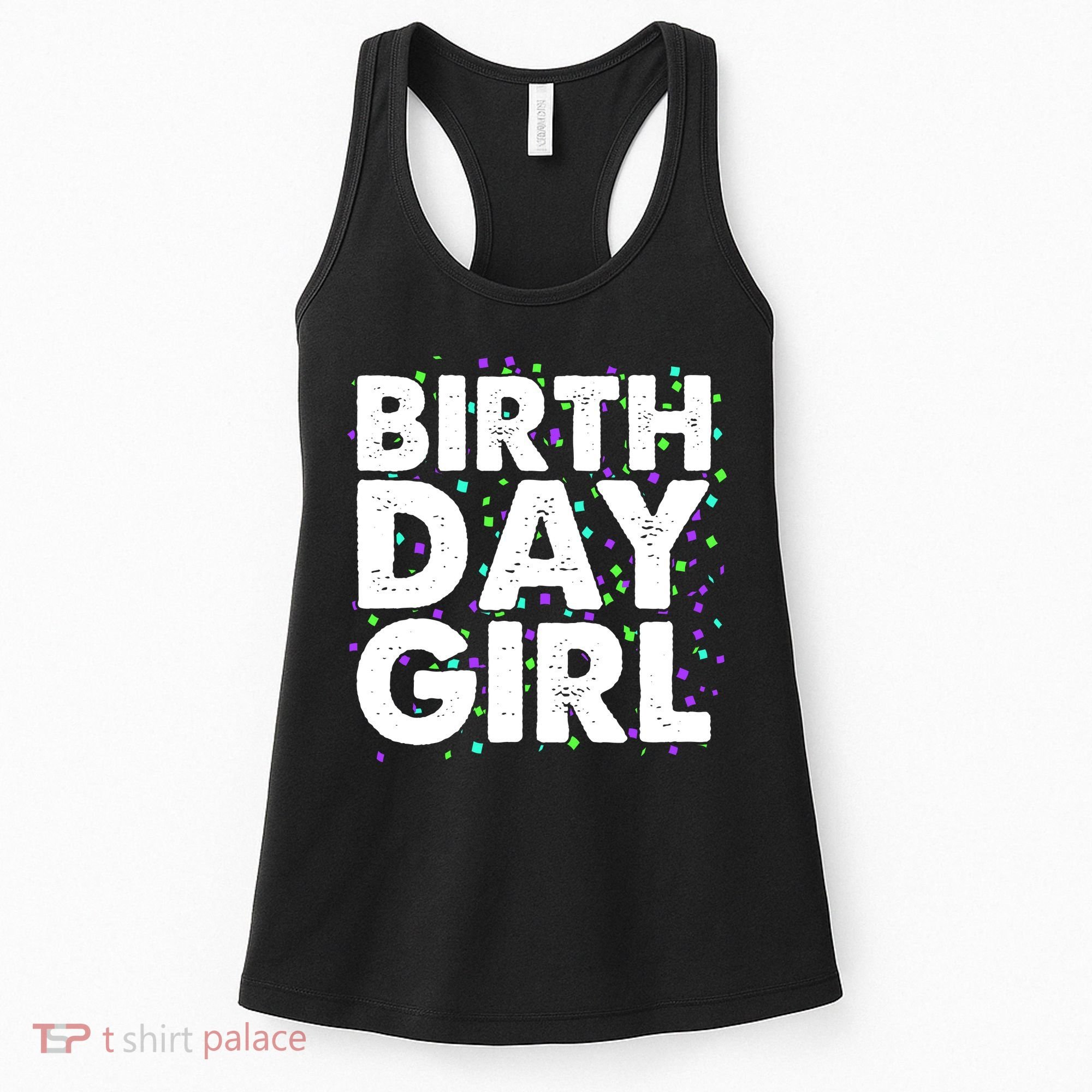 Birthday Girl With Confetti Women's Tank Top