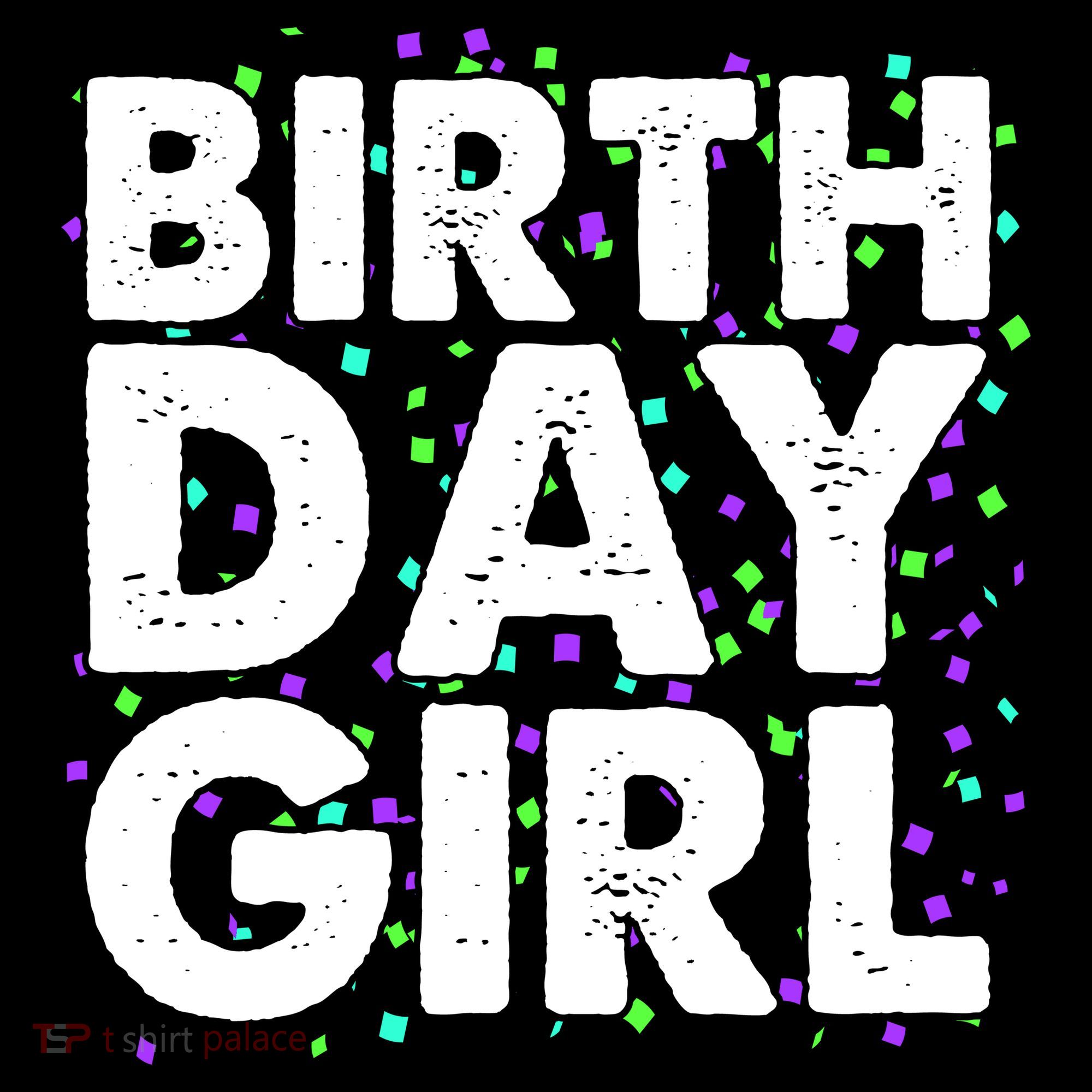Birthday Girl With Confetti Women's Tank Top